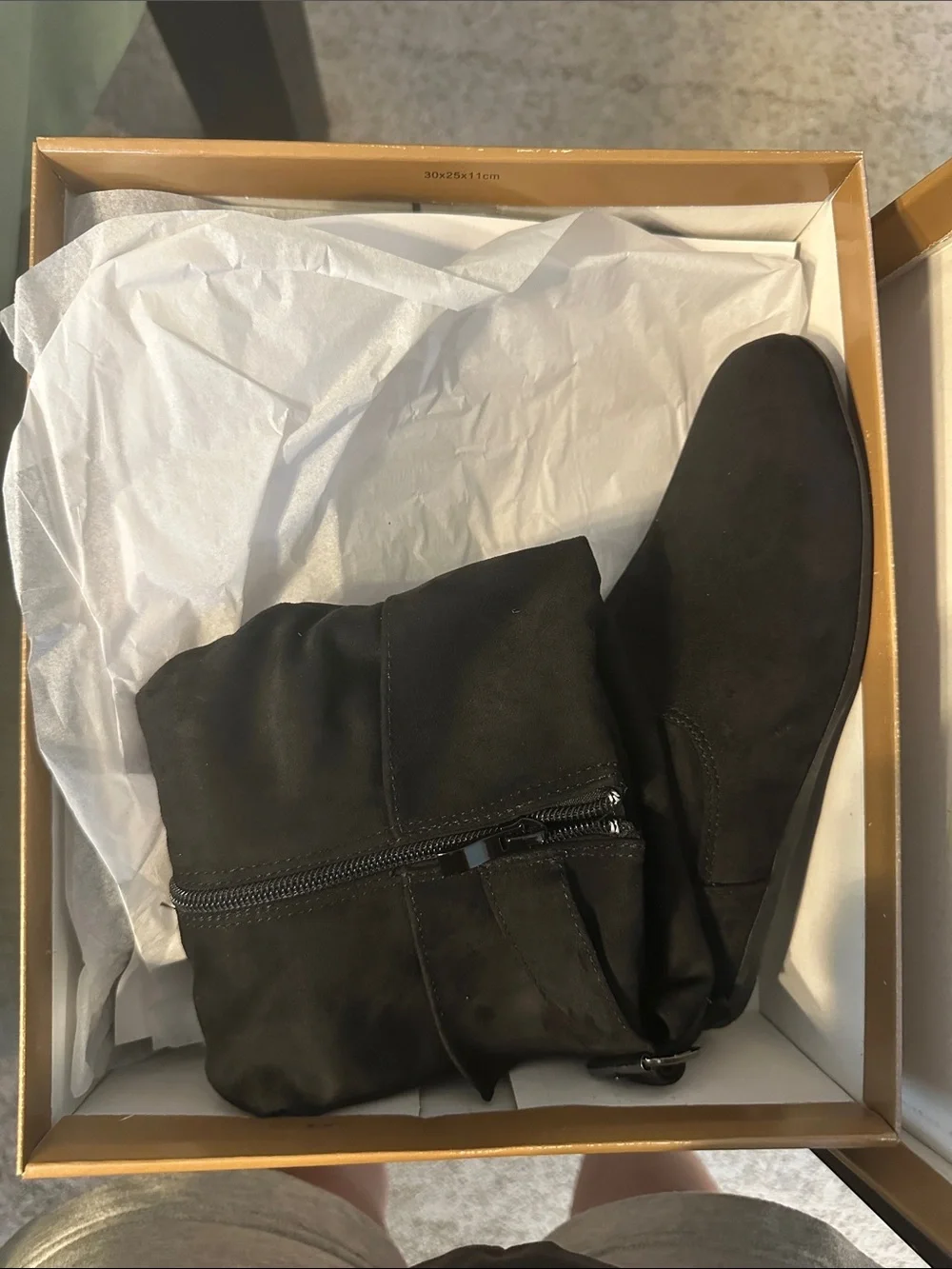 Classic Over-the-Knee Black Suede Boots